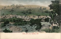 Harts Hill from Railway Hill Postcard
