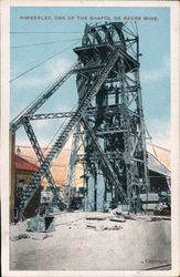 Shaft of De Beers Diamond Mine Postcard