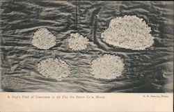 A day's find of Diamonds in all The De Beers Co's Mines Postcard
