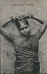 Jaffna Tamil - Ceylon Postcard