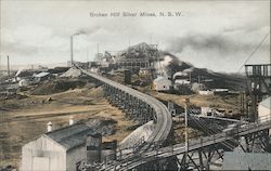 Silver Mines in N.S.W. Postcard