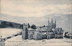 Winter, Boys' High School Postcard