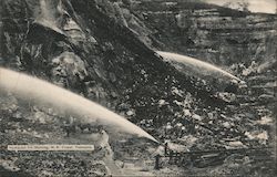 Hydraulic Tin Sluicing, N.E.Coast Postcard
