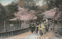 Goddess of wealth in Shiba Park Tokyo, Japan Postcard Postcard Postcard