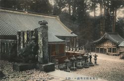 Stone Lion at Toshogu Postcard