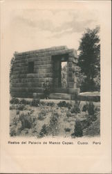Restos del Palacio de Manco Capac Postcard