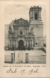 Iglesia de la Compañía de Jesus Arequipa, Peru Postcard Postcard Postcard