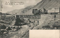 Valle del Rio de "Las Cuevas" Postcard