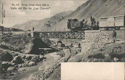 Valle del Rio de "Las Cuevas" Mendoza, Argentina Postcard Postcard Postcard