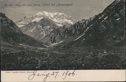 Cerro del Aconcagua Mendoza, Argentina Postcard Postcard Postcard