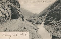 Tunel, El Caleton Mendoza, Argentina Postcard Postcard Postcard