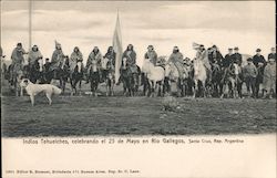 Tehuelche Indians Celebrate Independence Day Rio Gallegos, Argentina Postcard Postcard Postcard