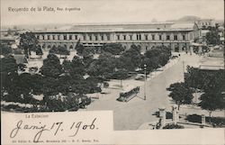 VIsta de la Estacion La Plata, Argentina Postcard Postcard Postcard