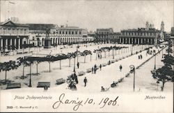 Plaza Independencia Montevideo, Uruguay Postcard Postcard Postcard