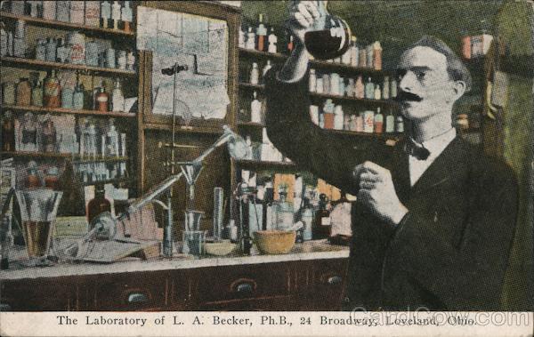 Laboratory of L.A. Becker, Ph.B., 24 Broadway Loveland Ohio