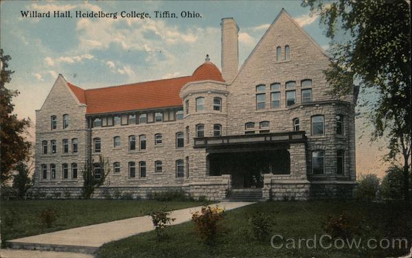 Willard Hall Heidelberg College Tiffin OH Postcard willard-hall-heidelberg-college-tiffin-oh-postcard