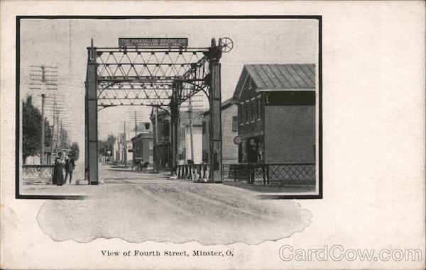 View of Fourth Street Minster Ohio