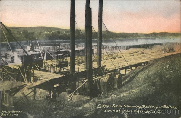 Coffee Dam Showing Battery of Boilers, Lock 26 Gallipolis Ohio