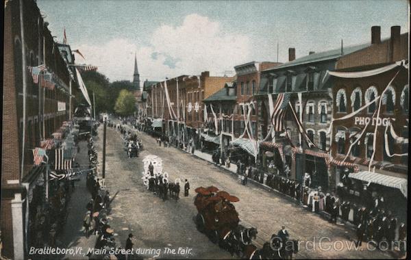 Main Street during the fair Brattleboro Vermont