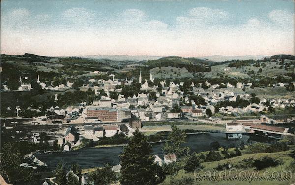 St Johnsbury from Harris Hill St. Johnsbury Vermont