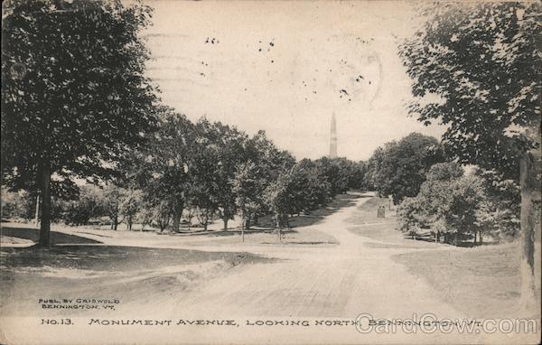 Monument Avenue, Looking North Bennington Vermont