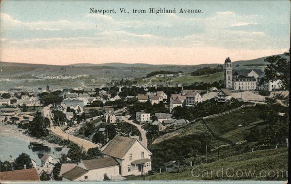 Newport, Vt. from Highland Avenue Vermont
