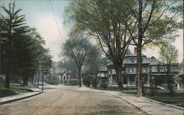 Junction North Main and Linden Sts. Brattleboro Vermont