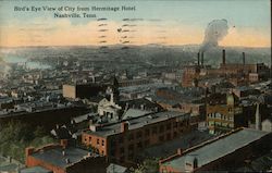 Bird's Eye View of City From Hermitage Hotel Nashville, TN Postcard Postcard Postcard