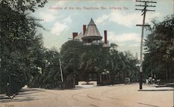 Junction of the Two Peachtree Streets Postcard