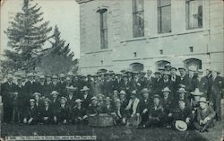 The Elks Lodge in Straw Hats Taken on New Years Day Walla Walla, WA Postcard Postcard Postcard