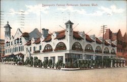 Davenport's Famous Restaurant Postcard