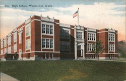 High School Wenatchee, WA Postcard Postcard Postcard