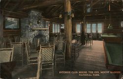 Interior Club House, The Inn Postcard
