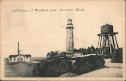 Lighthouse at Westport near Aberdeen, WA Postcard Postcard Postcard