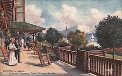 Mount Tacoma from Tacoma Hotel Postcard