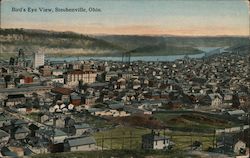 Bird's Eye View Steubenville, OH Postcard Postcard Postcard