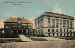 Summit County Court House and Jail Postcard