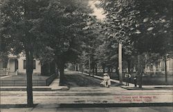 Corner of Grove and Wooster Street Bowling Green, OH Postcard Postcard Postcard