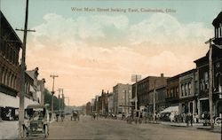 West Main Street looking East Postcard