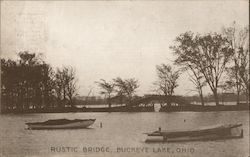 Rustic Bridge Buckeye Lake, OH Postcard Postcard Postcard