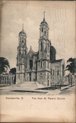 The New St. Peter's Church Steubenville, OH Postcard Postcard Postcard