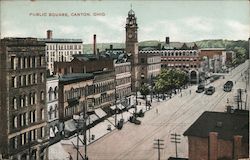 Public Square Canton, OH Postcard Postcard Postcard
