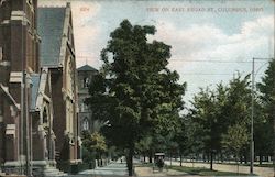 View on East Broad Street Postcard