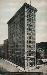 Second National Bank, Ninth and Main Street Postcard