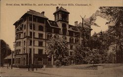 Hotel Alms, McMillan Street and Alms Place, Walnut Hills Postcard