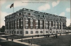 New Woodward High School Postcard