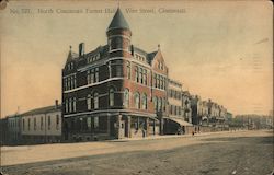 North Cincinnati Turner Hall Vine Street Postcard