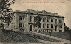 New High School Building Postcard