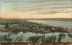 View from Mound Hill, Flood Stage, March 1907 Gallipolis, OH Postcard Postcard Postcard