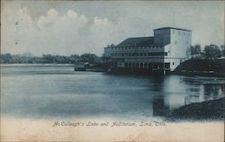 McCullough's Lake and Auditorium Lima, OH Postcard Postcard Postcard